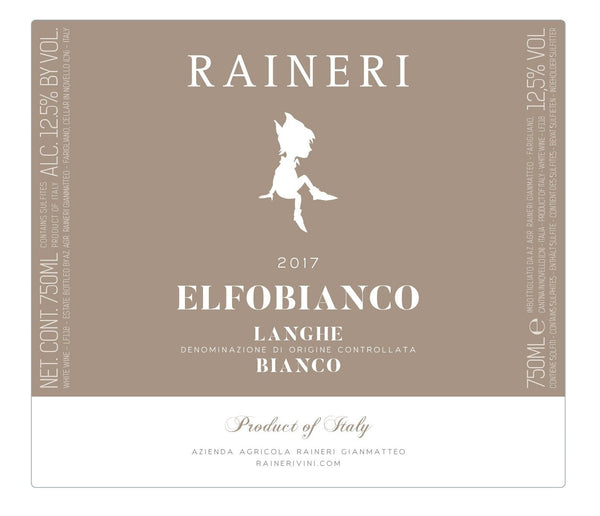 Raineri Langhe Bianco "Elfobianco" 2018 DOC - Garland Wines